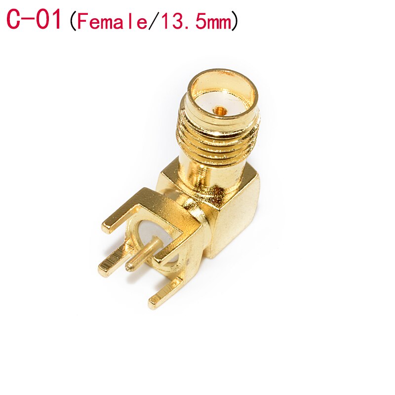 5Pcs SMA Male Female Jack Adapter Solder Edge PCB Straight Mount RF Copper Connector Plug Socket