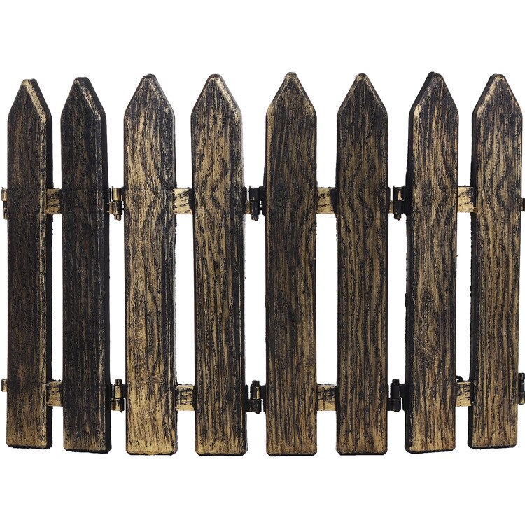 5 kpl/pakkaus valkoinen muoviaita sisäpiha sisäpuutarha -aita pronssi -aita jouluhotellin perhekeskuksen koristelu