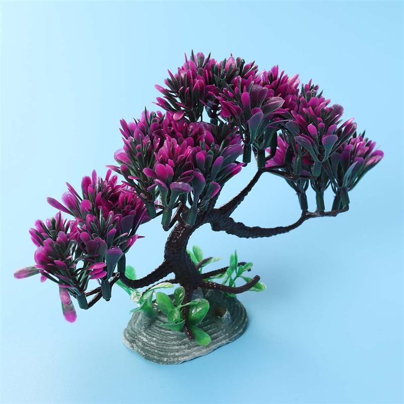 Kunstmatige onderwaterplant decoratieve banyan aquarium ornament aquarium kunstplant bloem aquarium landschap