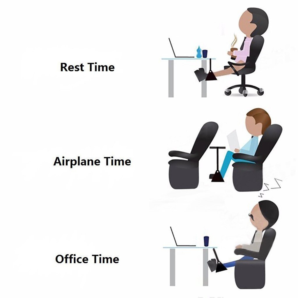 1pc Foot Rest Portable Travel Footrest Flight Carry-on Foot Rest Office Feet Rest Foot Hammock