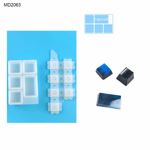 1 Set DIY Mechanical Keyboard Key Cover Cap Silicone Mold Epoxy Mould Craft Tool: MD2063
