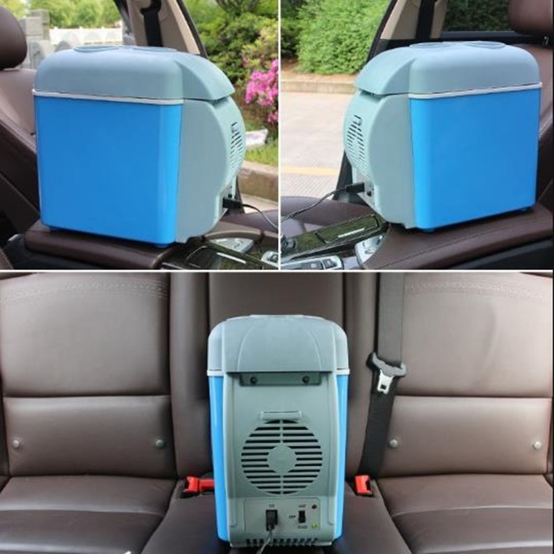 mini 12v Car refrigerator 7.5 liters family car with a cold boxes mini fridge small refrigerator car warm cold boxes can be