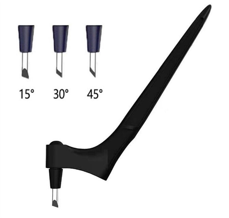 DIY Art Cutting Tool Craft Cutting Kinfe with 360 Steel Rotating Blade Safety Cutter Paper Knife with 3pcs Blades Cutting Pen: black