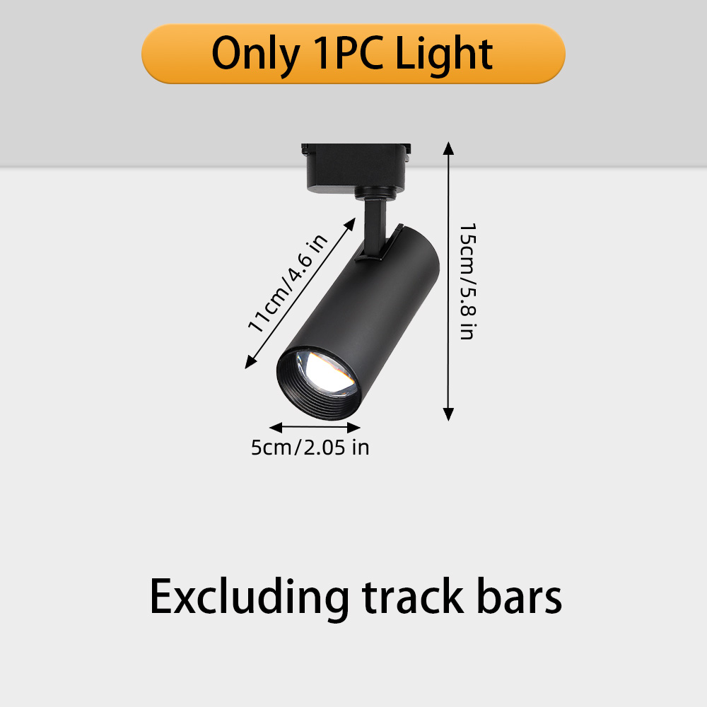 Dimmable LED Track Light, 180V-260V Spotlight, 20W Teto Spot, Iluminação interior do trilho para a decoração da sala de estar