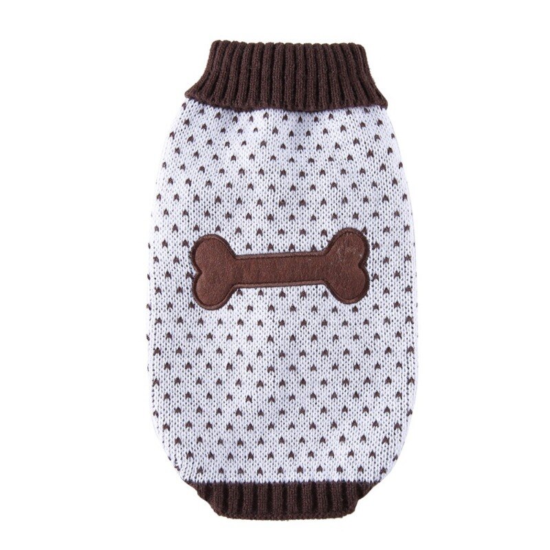 Ropa de invierno para perros, Ropa clásica de punto para perros pequeños, suéter para Chihuahua, cachorro, gato, Ropa para Perro: L