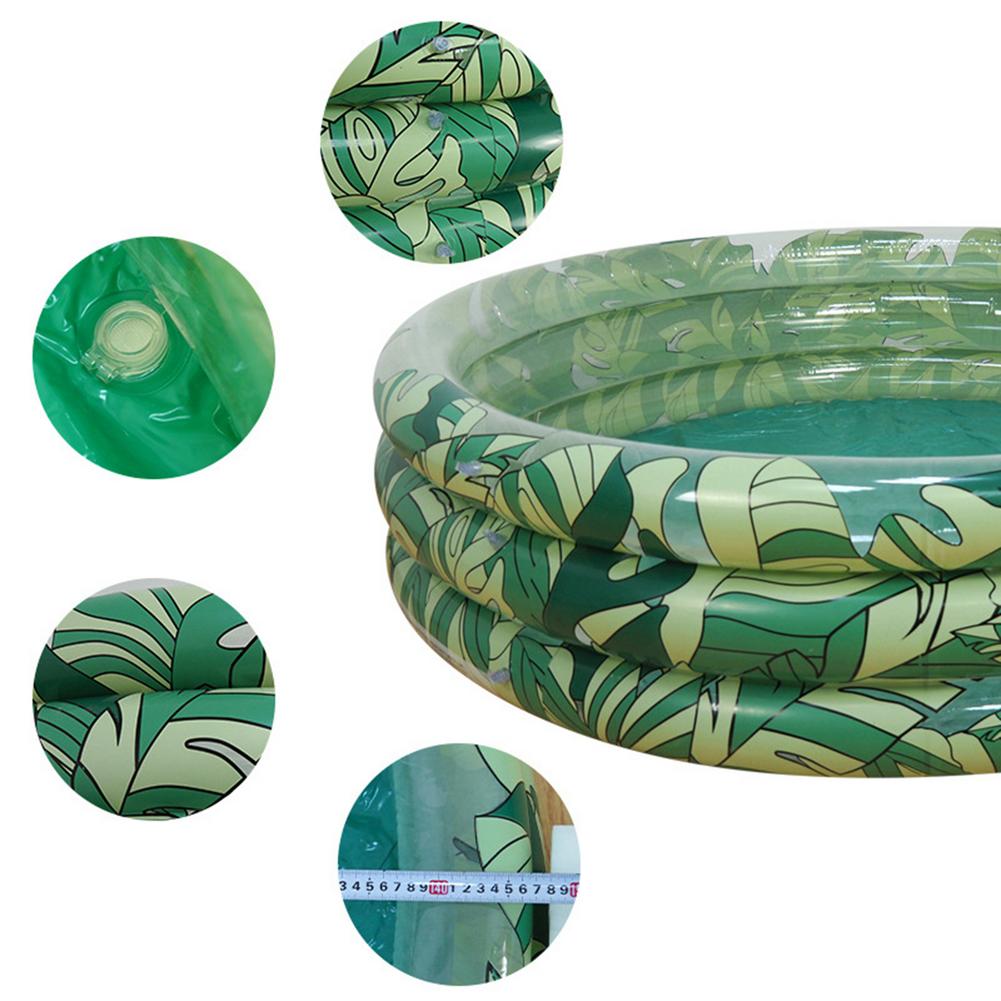 Inflatable Leaf Swimming Pool Children's Paddling Pool Ocean Ball Pool Thickened Bubble Bottom Diameter After Inflation 148cm
