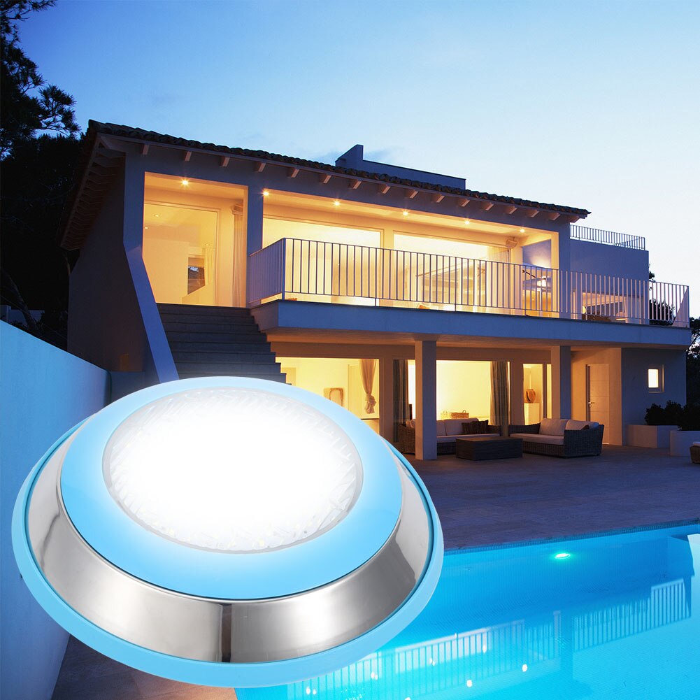 CuCummoo 54W Swimming Pool Underwater Floodlight LED RGB Flush-Mounted CuCummoo 54W Swimming Pool Underwater Floodlight LED RGB Flush-Mounted