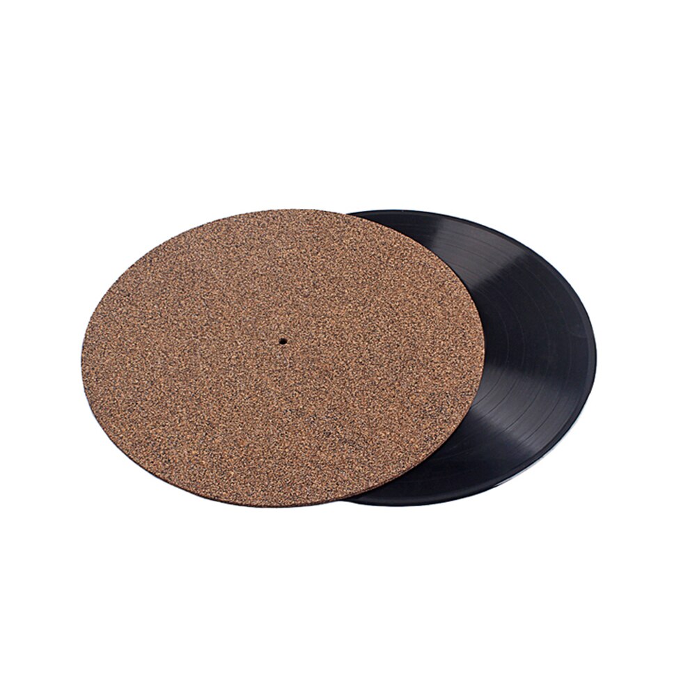 30cm Cork Rubber Turntable Platter Mat Anti-Static Vinyl Record Players Slipmat Lightweight Portable Music Element