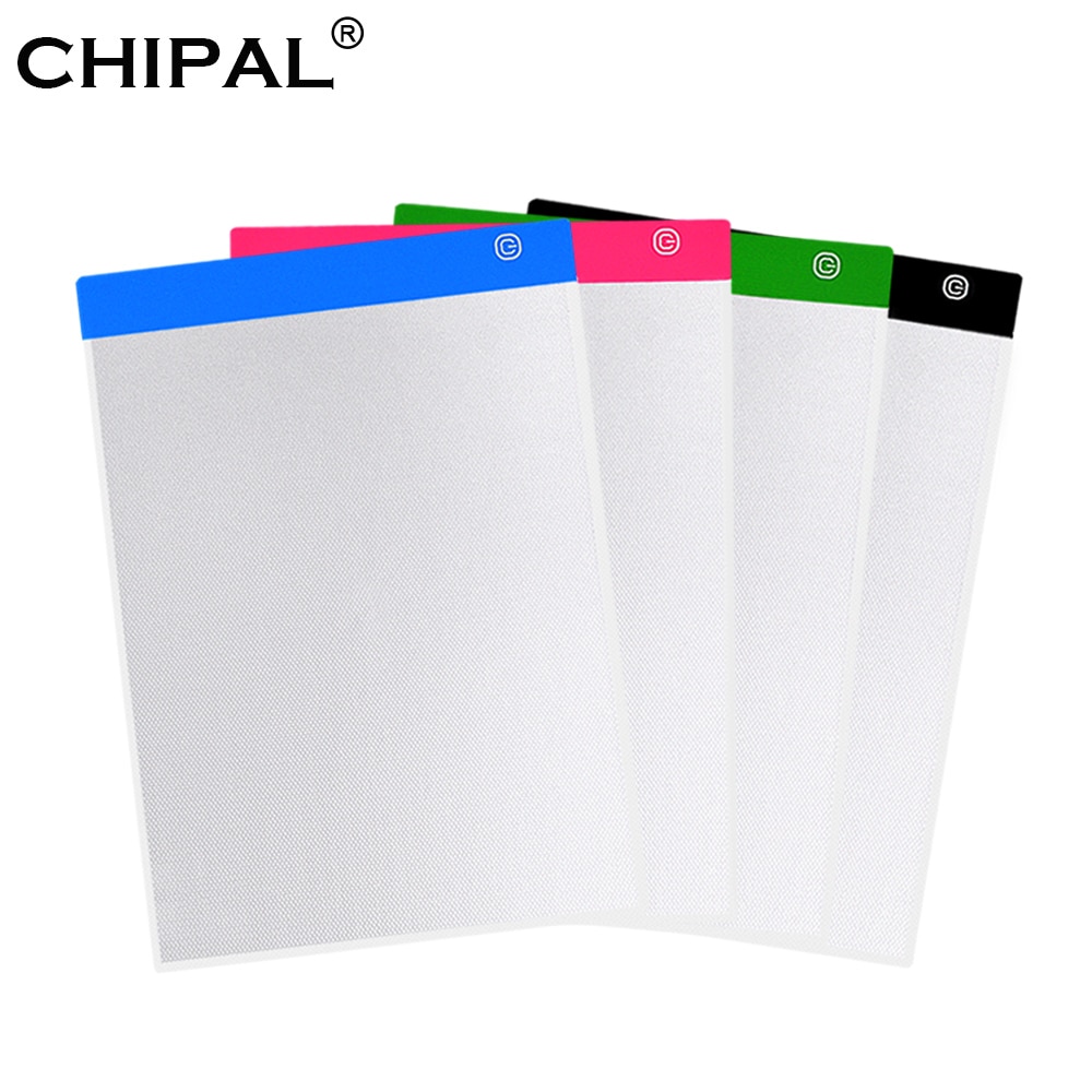 CHIPAL Digital A4 Drawing Tablet Graphics Tablets USB Dimming LED Light Box Electronics Art Diamond Painting Writing Copy Board