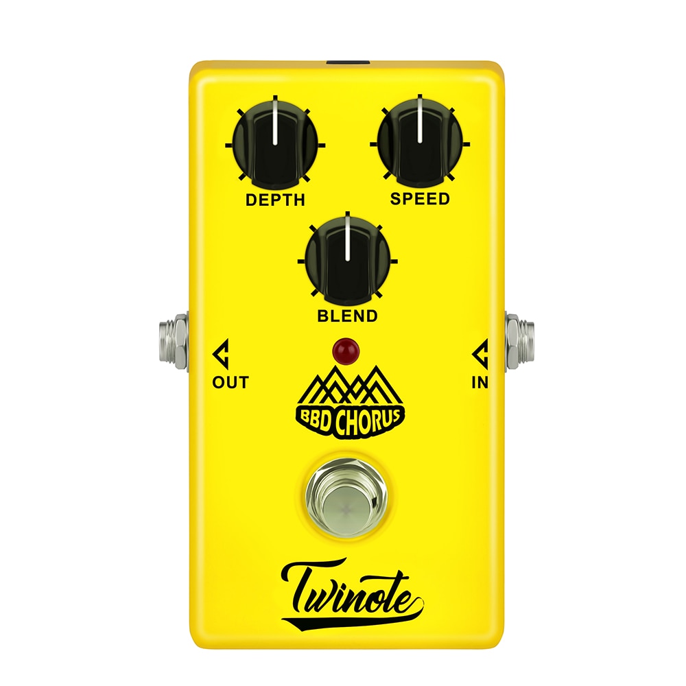 Twinote Analog BBD Chorus Effects Pedal Guitar Processsor Clean Nature Sound Low-Noise Circuit Guitar Accessories