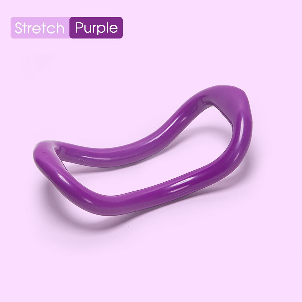 Yoga Magic Ring Pilates Yoga Circle Equipment Muscle Trainer Workout Fitness Circle Training Resistance Support Tool Calf Home: black