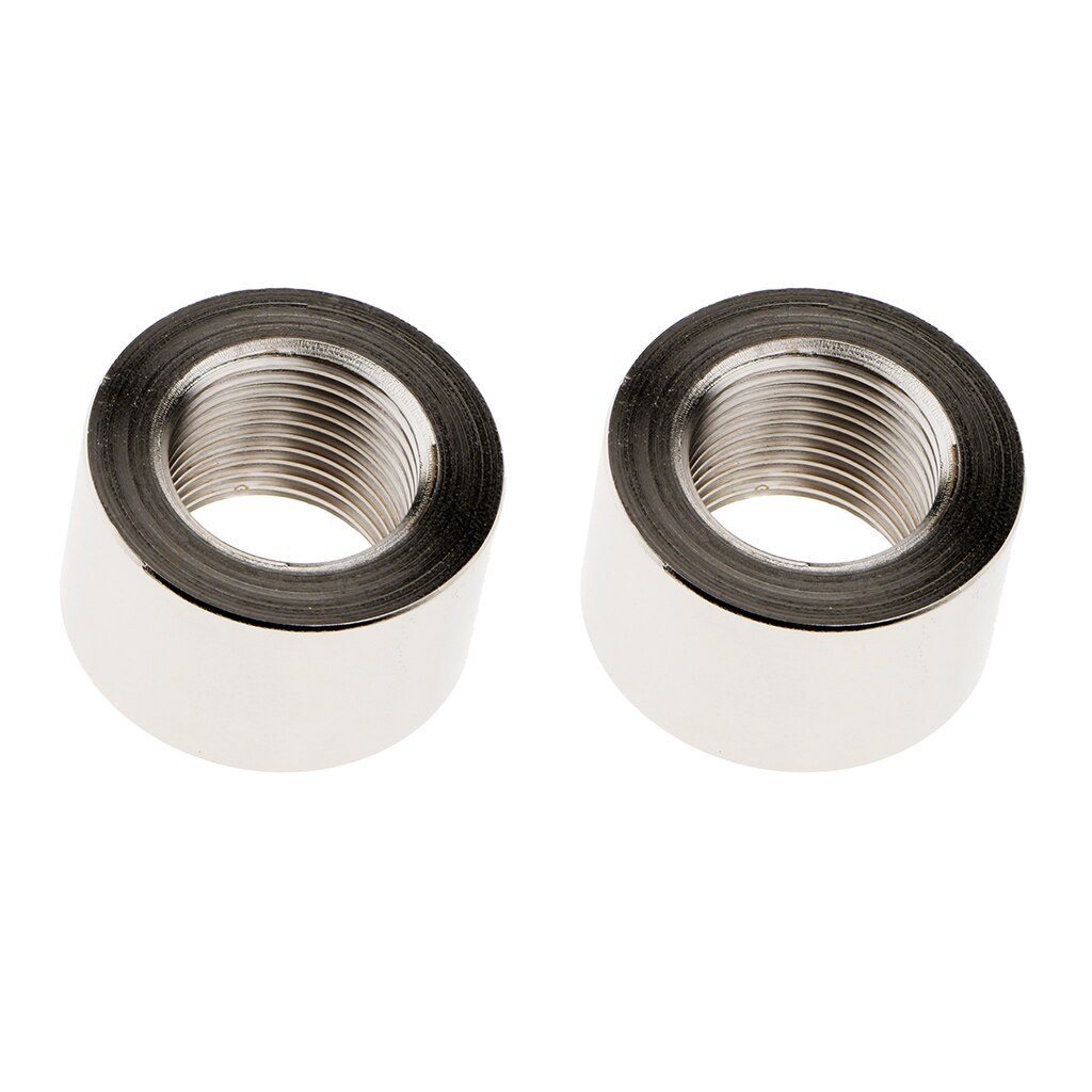 2 Sets Polished 304 Stainless Steel O2 Sensor Weld Bung, M18 x 1.5mm