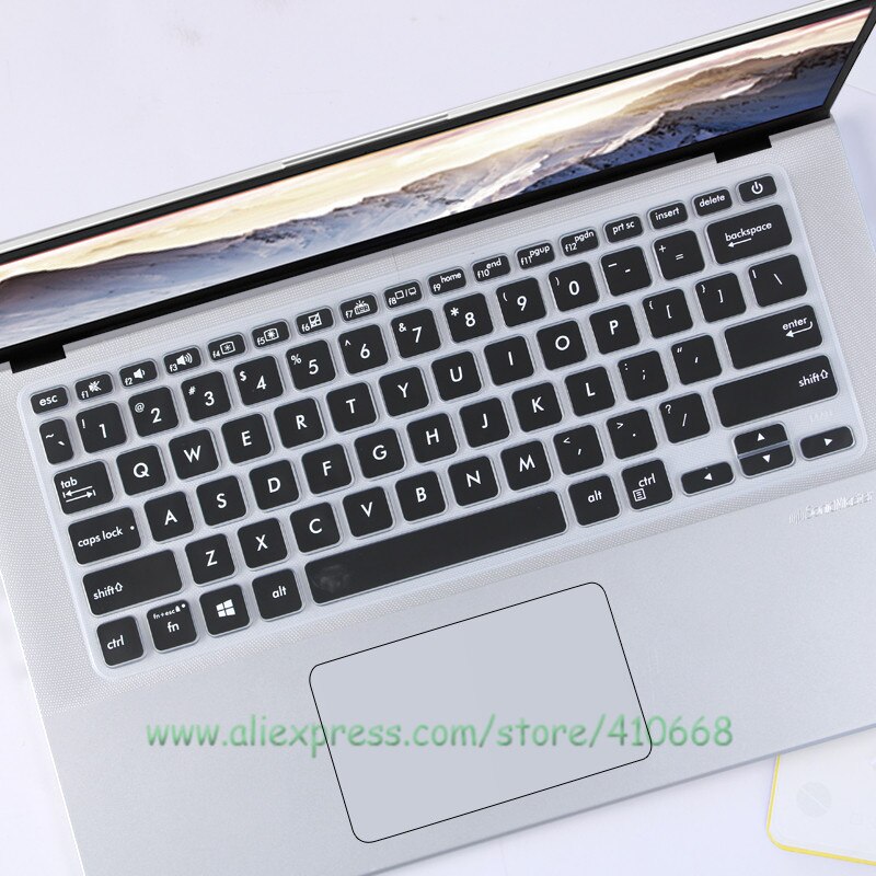 Silicone Laptop Keyboard Cover Skin Protector For ASUS VIVOBOOK X415 X415EP X415EA X415JA X415MA X415E 14 R415UA R415JA R424FA: Black