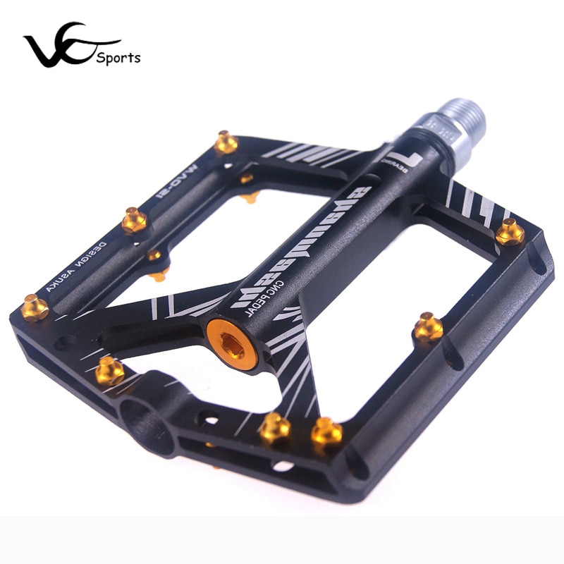 SMS Bicycle Pedal MTB Mountain Bike Pedals MTB 4 Bearings Fixie Bike Footrest Big Flat Treat Ultralight 306g Cycling 9/16 BMX