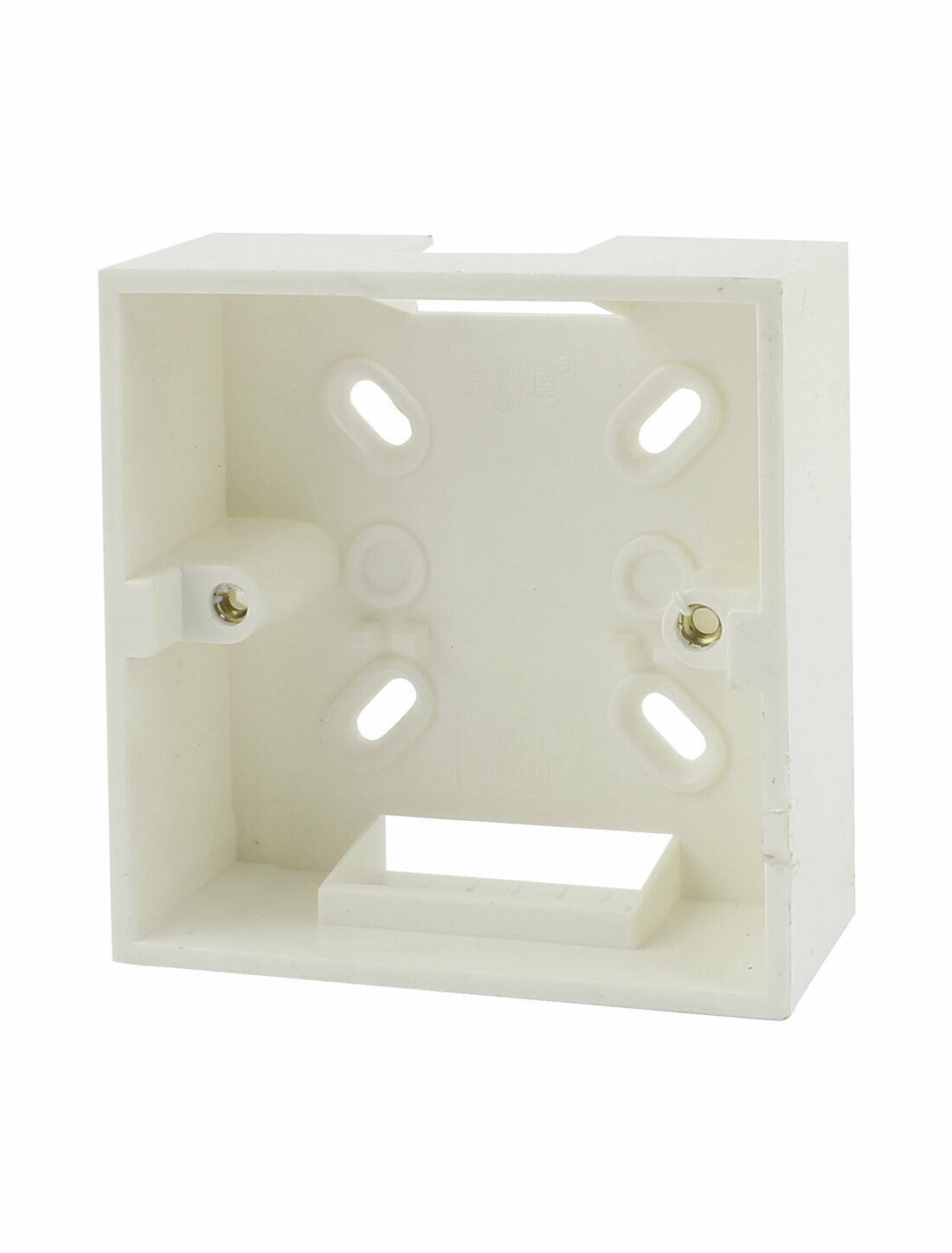 86mm x 86mm x 32mm White PVC Mount Back Box for Wall Socket