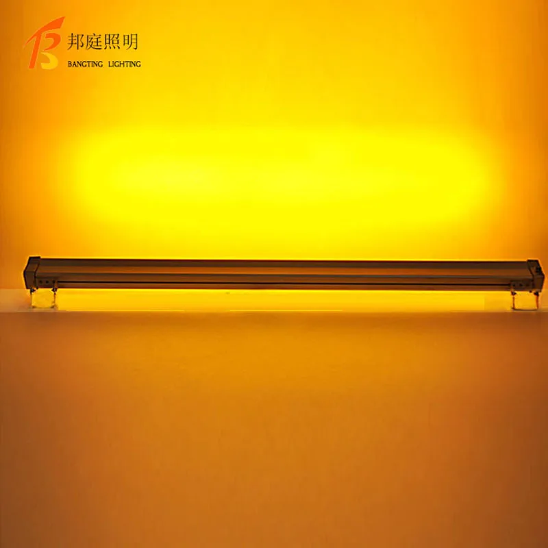 Carcasa de aluminio que cambia de color, 12W, 18W, 24W, 36W, luz para exteriores, dmx, RGB, lineal, LED, arandela de pared