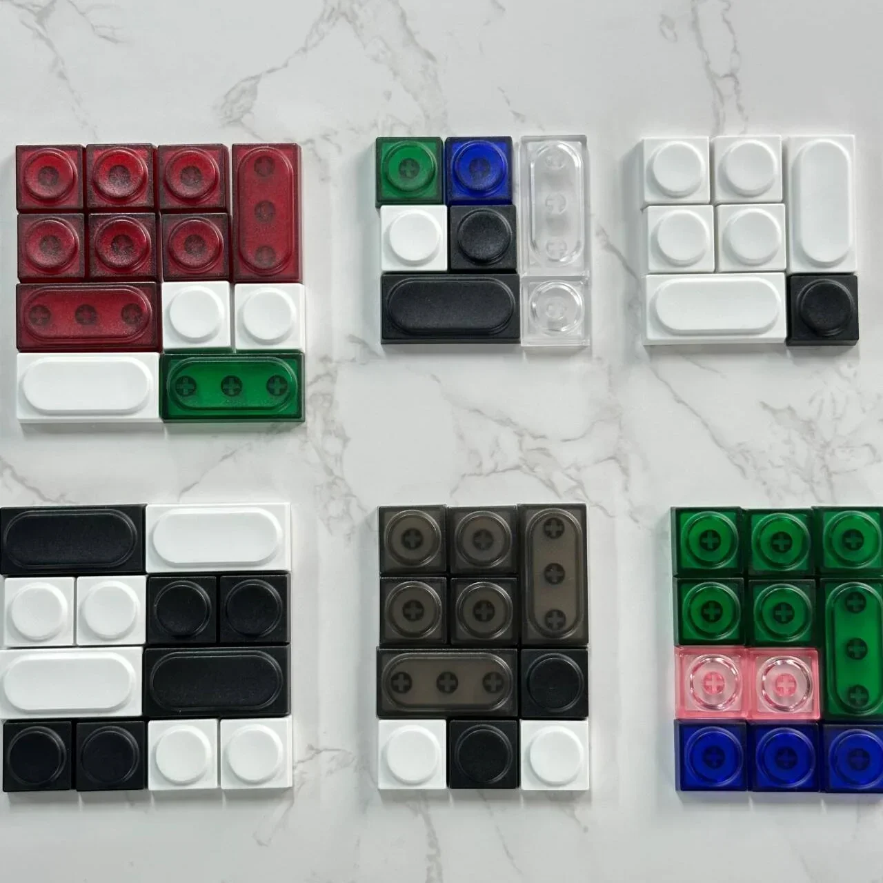 DOYS 3C Block Keycaps Mechanical Keyboard Set Transparent Frosted Building Custom Keycap PC Gamer Accessories