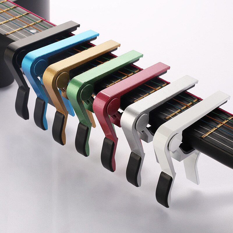 Universal capo gitarr tillbehör snabbbyte klämma nyckel aluminiumlegering metall akustisk klassisk gitarr capo för gitarr delar