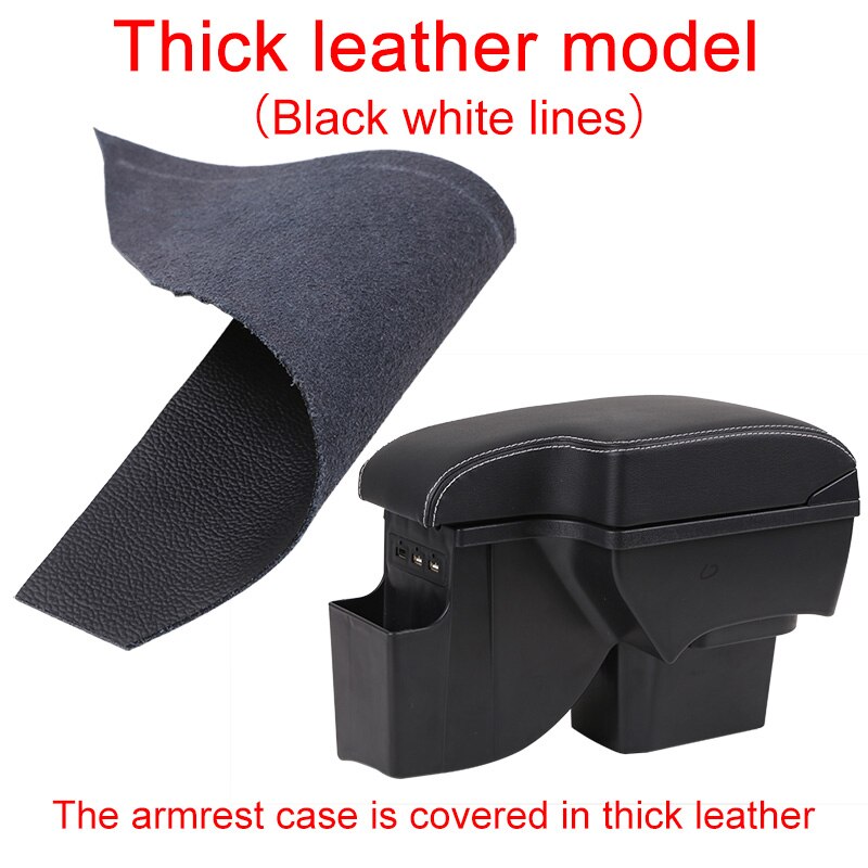 Armrest Box For Chevrolet Cruze Car Central Storage Container PU Leather: thick white line