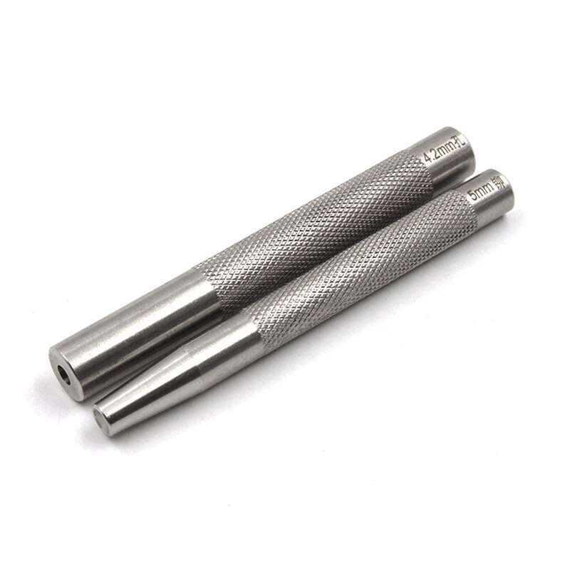 Metal Leather Craft Tool Die Punch Hole Snap Rivet Button Setter Base Kit DIY Punching and Mounting Rivet Buttons Tools: RX207 SET2 2PCS