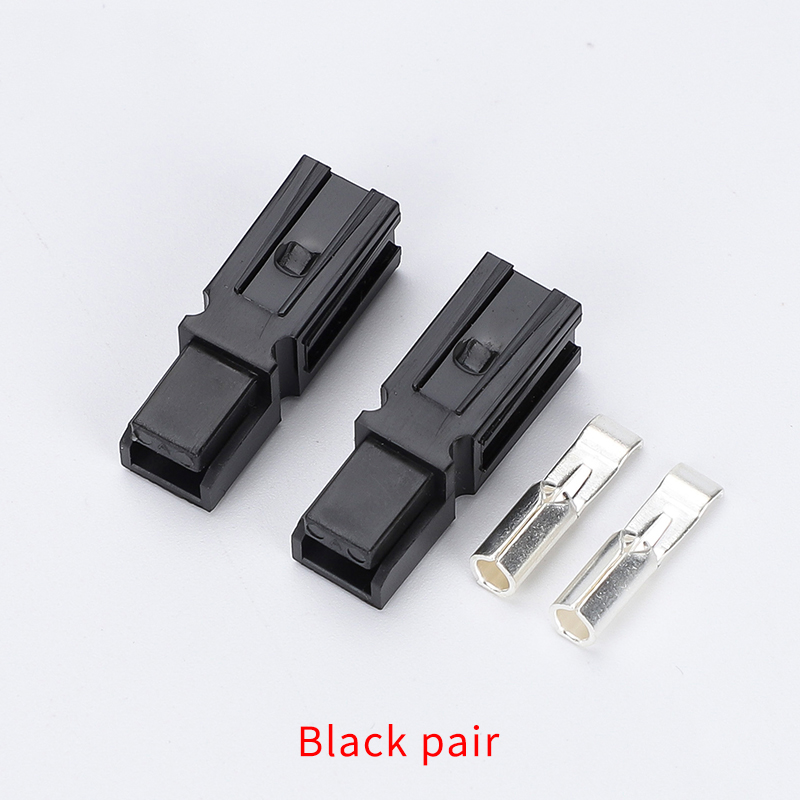 15A/30A/45A/75A 120A Ampere Stecker 600V Für Anderson Powerpole Stecker Mit Gummi Staub Abdeckung Ärmeln für Elektrische Ausrüstungen: Schwarz / 2P