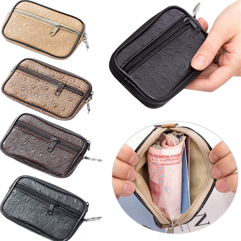 Kleine herren-geldbörse Ich bin lässigen stil mit reißverschluss, münzfach, portemonnaie, Mini-geldbörse, weich, für damen und herren, karten-, münz- und schlüsselhalter