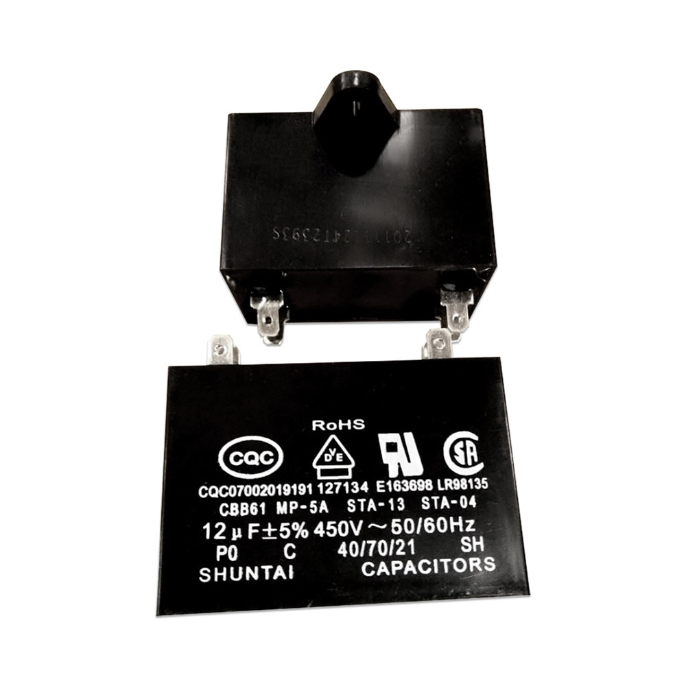 450AVC 1.5uF 2uF 2.5uF 3uF 3.5uF 4uF 5uF 6uF 8uF 10uF 12uF Rectangle Shaped Air Conditioner Parts Fan Motor Start Capacitor