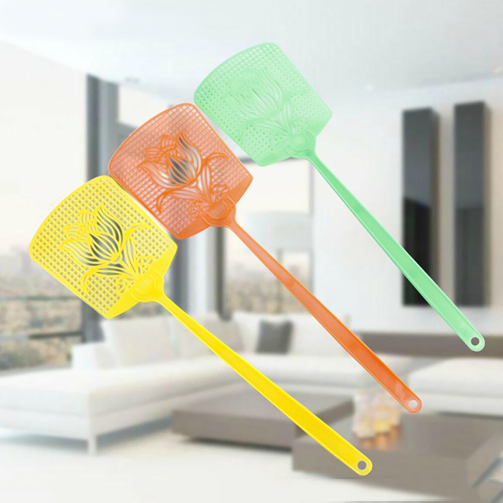 Multifunction Fly Pest swatter Plastic Fly-swatter Portable Home About 42.5cm*12cm