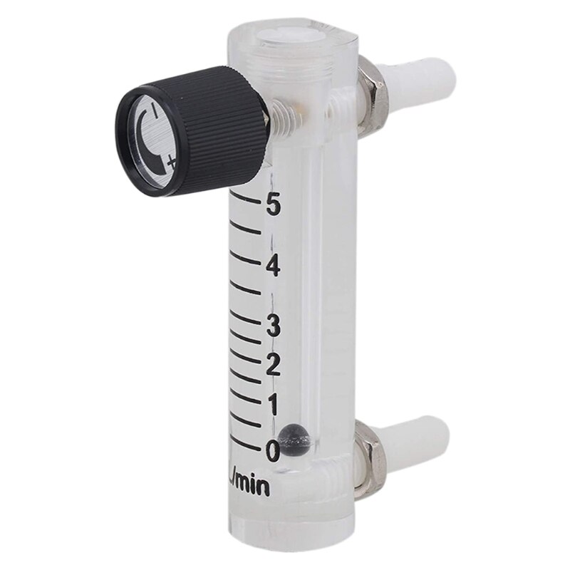 Misuratore Flusso Ossigeno 0-5 LPM - In Acrilico, Con Valvola Regolazione - Per Bar Ossigeno E Uso Industriale - Foto 6