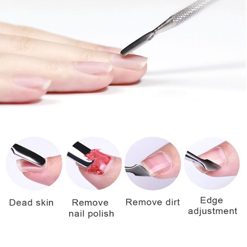 Manicure Set Polishing Strip Nail File Stainless Steel Dead Skin Scissor Dead Skin Fork Manicure Remover Exfoliating Tools Set