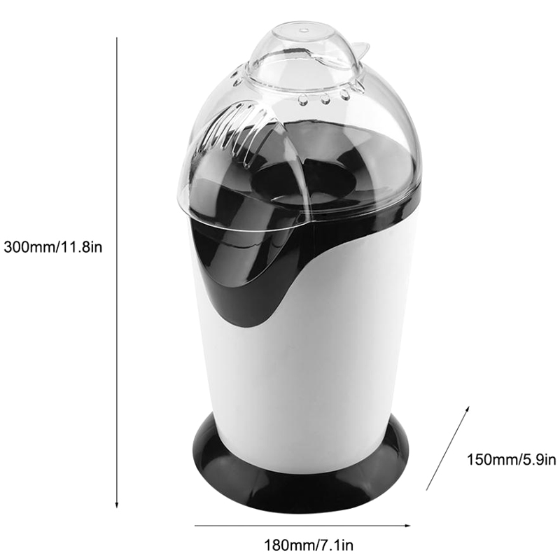 Electric Corn Popcorn Maker Diy Household Automatic Mini Air Popcorn Making Kitchen Machine Diy Corn Popper Eu Plug