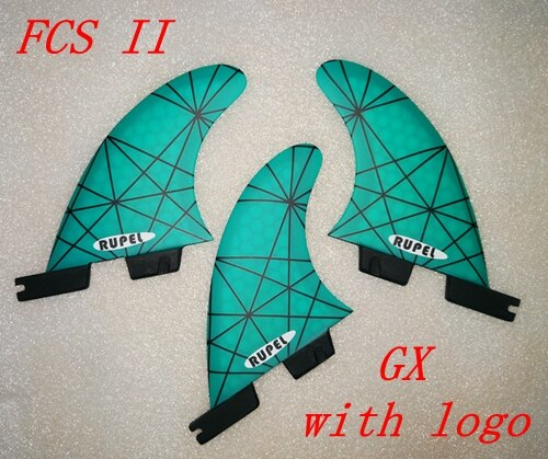 Fcs ii small gx surffins  g5 gx g7 fcs 2 surfboard fin surfing tilbehør geen rød