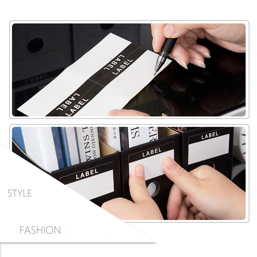 5 Pcs Tijdschrift Bestand Houder Waterdicht Nuttig Papier Desk Organizer Slaapzaal Student Bestand Opslag Houder-26X9Cm (Mat Zwart)