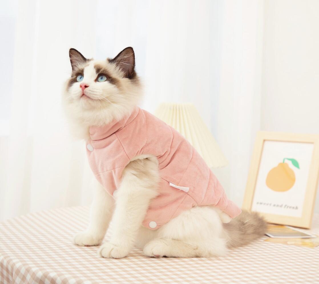 Cappotto per gatti: Colore rosa / S