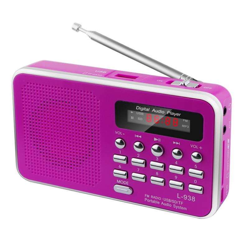 Rolton Draagbare Mini Fm Radio Dab Radio Portatil Am Fm Radyo Muziekspeler Speaker Voor Tf Sd Card Usb Lcd display Zaklamp