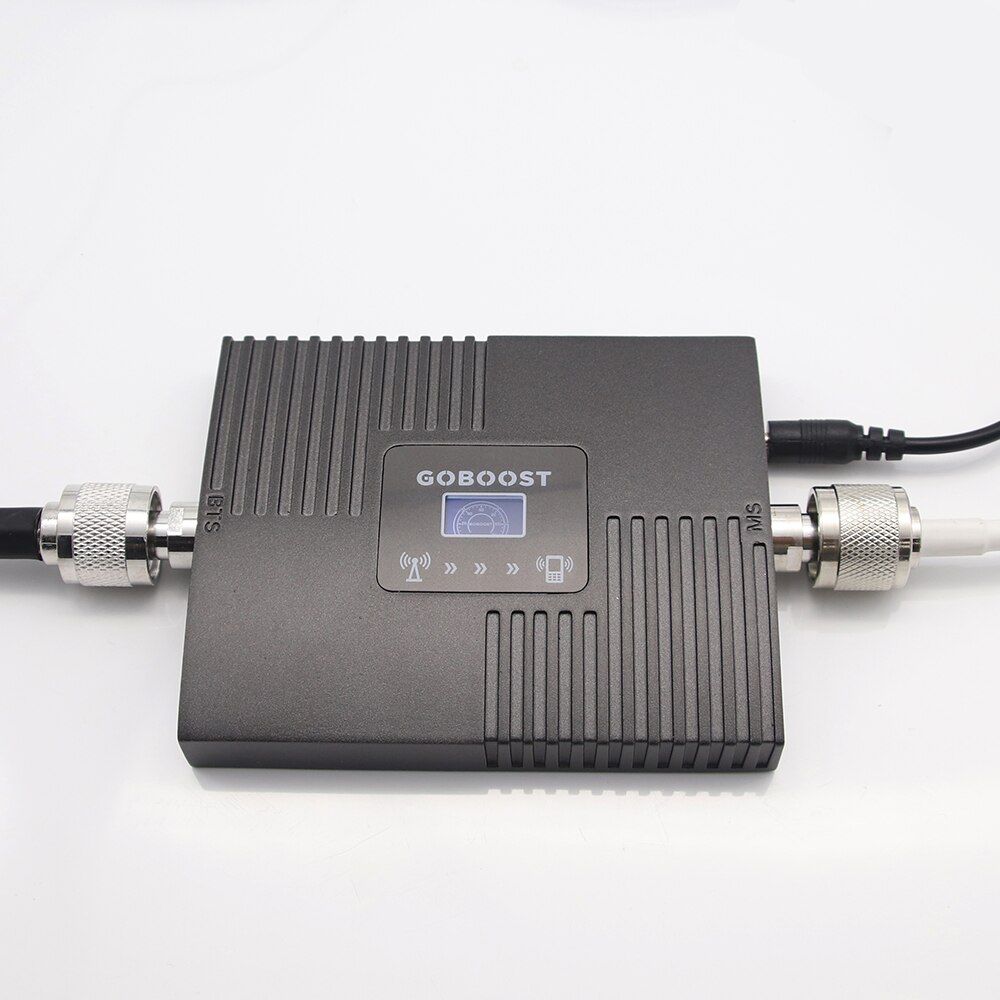 Amplificador de señal GOBOOST 4G LCD Display Amplifier celular Signal LET2600MHz Band7 65dB Gain Mini repetidor set completo