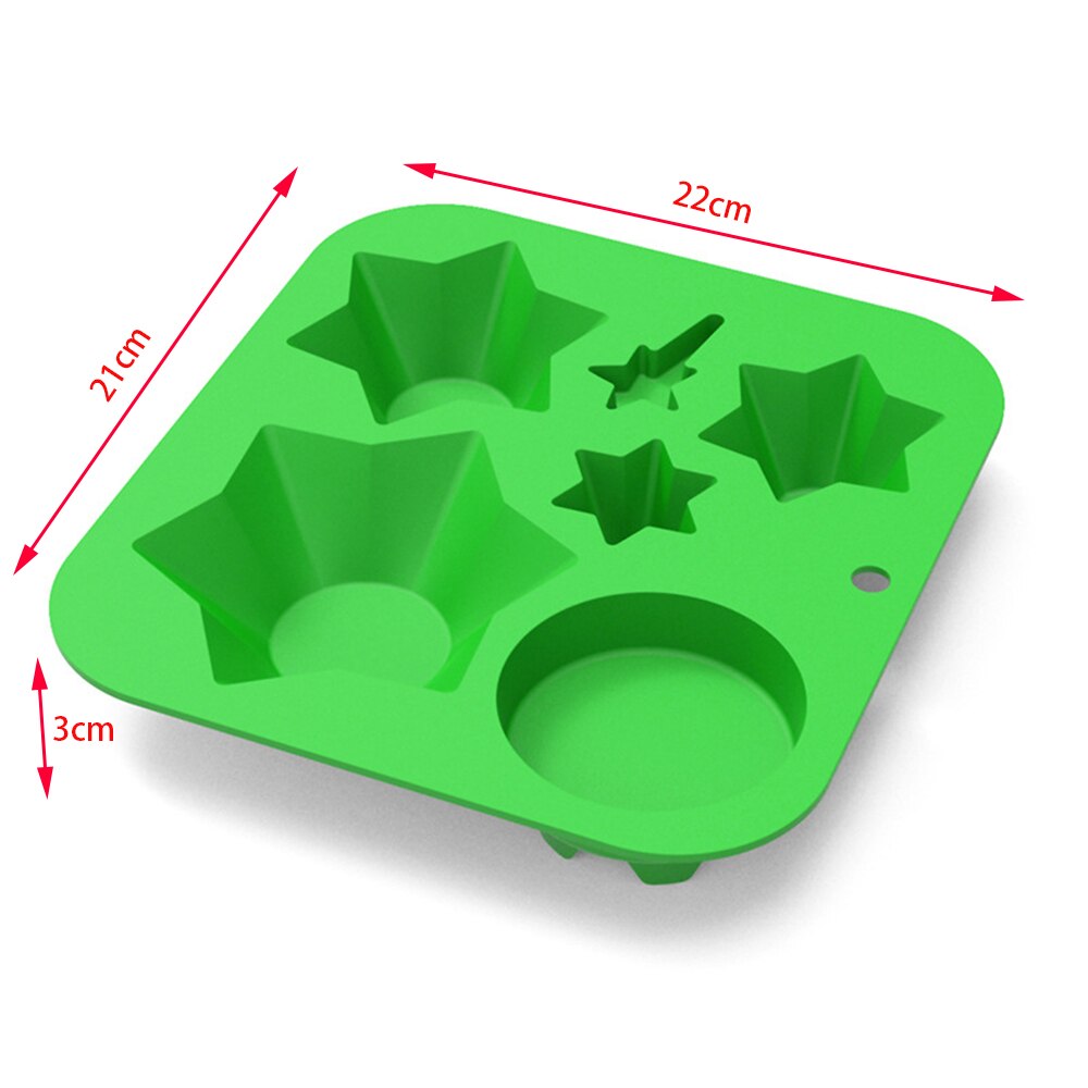 Diy Kerstboom Silicone Mould Cake Cookies Chocolade Gelei Wax Bakken Bakvormen Mould Xmas Keuken Ijsbakje: Default Title