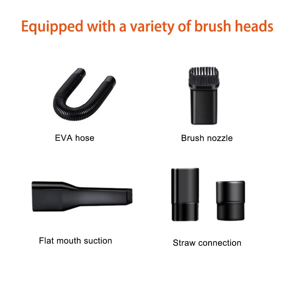 Portable Car Vacuum Cleaner 3600mbar Wet and Dry Dual Use Vacuum Cleaner For Auto Clean 120W Auto Handheld Car Interior Cleaner