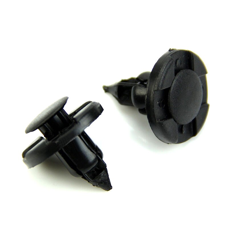 50 Pcs plastic Drive Rivets Mud Flaps Bumper Fender Push clips For Nissan 8mm bumper fender drive rivit clip