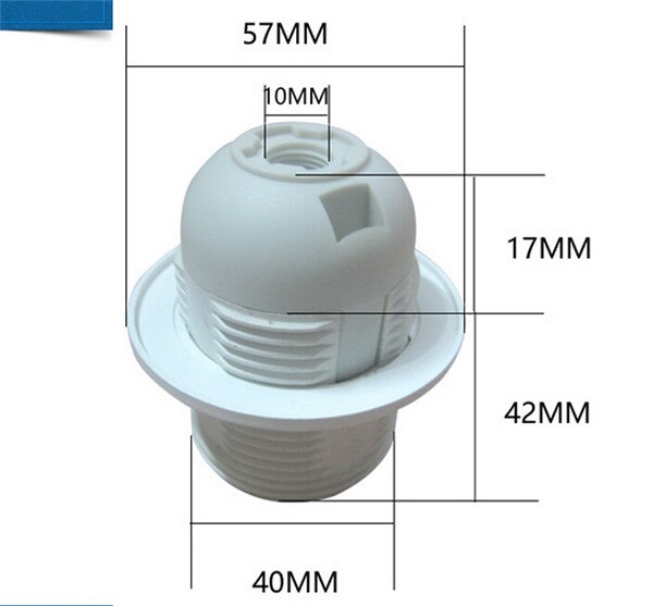 E27 base plastic Clip soort lamphouder E27 draad lamphouder E27 semi draad lamphouder volledige Draad e27 base Tentoonstelling holer