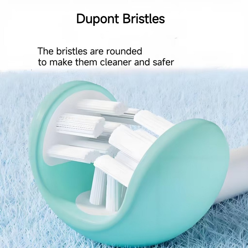 Silicone Brush Head C-Shaped 3-Sides Children's Toothbrush 3D Premium Soft Bristle Toothbrush Tongue Brush Tongue Scraper