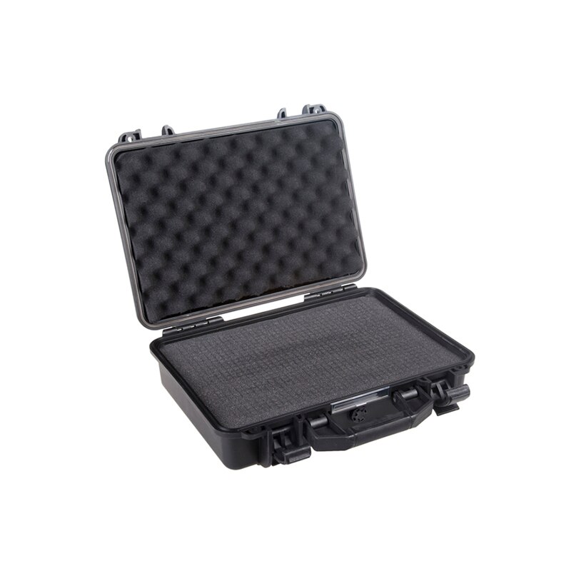 protective tool case waterproof toolbox hard case 25x21x6CM security equipment camera box with pre-cut foam lining