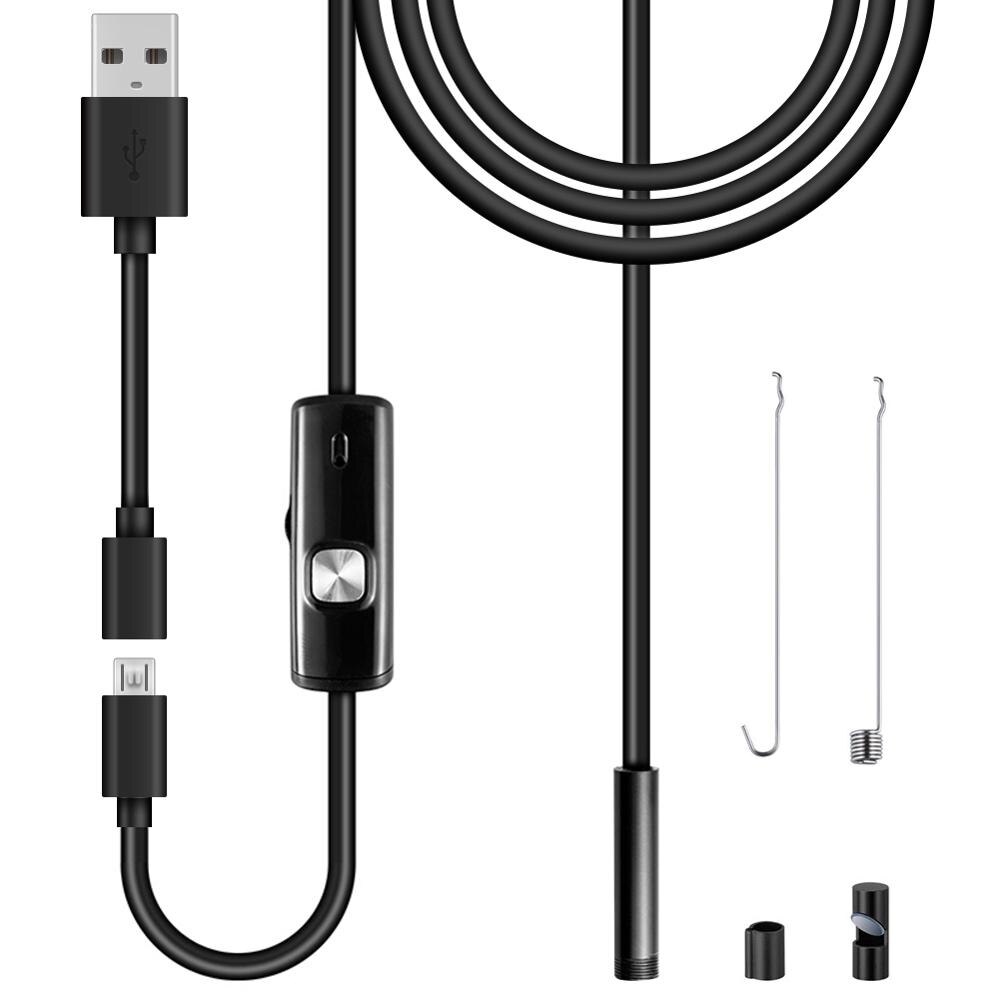 Usb Endoscoop 1080P IP67 Waterdichte Hd Borescope Flexibele Inspectie Snake Camera 6 Led Verlichting Voor Android Telefoon Pc Smartphone: 3.5 M / 8.0 mm soft cable