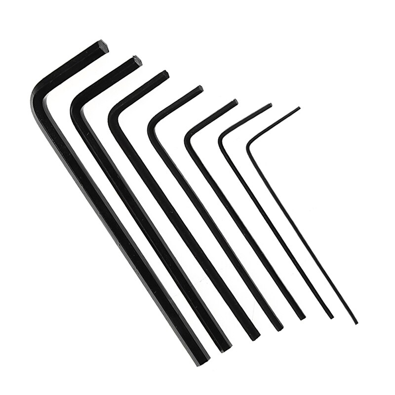Jeu de 7 clés Allen Mini hexagonales, 0.7mm-3mm, Kit d'outils pour tournevis Q84D
