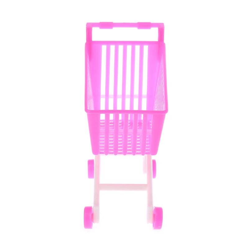 1PC Simulation Warenkorb Kunststoff Nette Miniatur Mini Supermarkt Lagerung Hand Lkw vorgeben Spielzeug