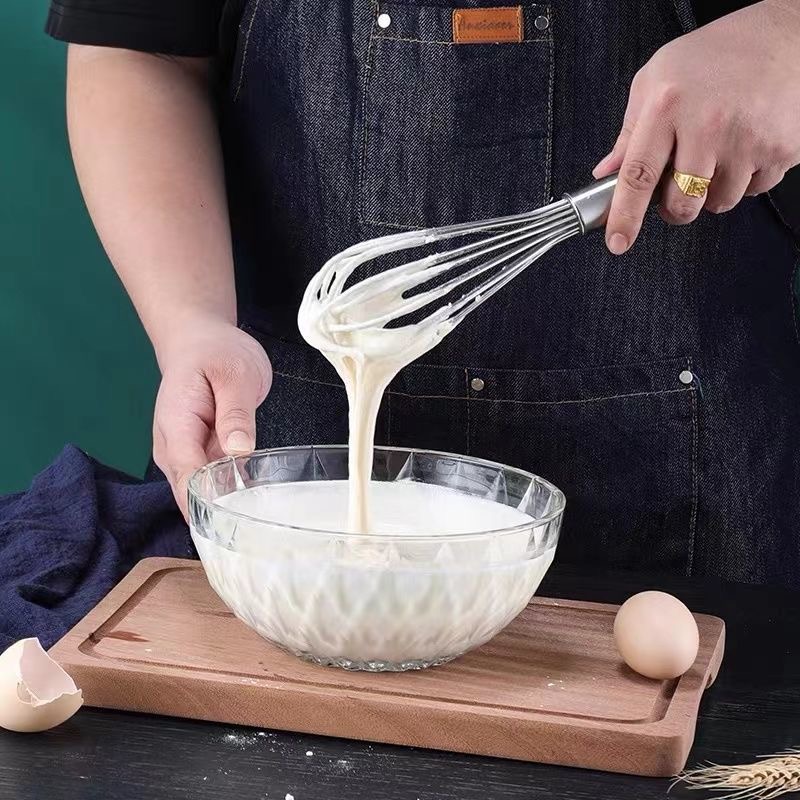 Edelstahl Manuelle Schneebesen Ei Stock Rührgerät Schneebesen Creme Ei Backen Ei Mischen Artefakt Haushalt Backen Werkzeuge