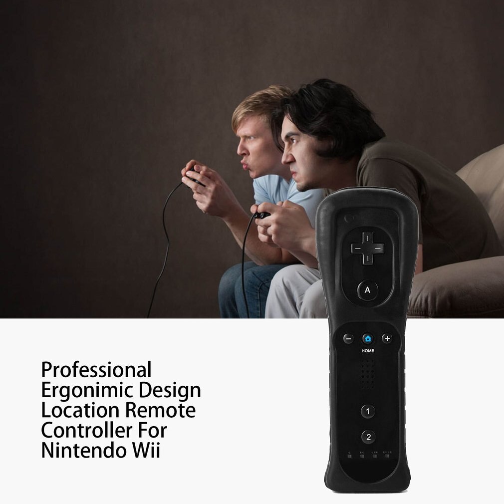 2in1 Motion Plus Right Remote Control + Nunchuck Controller for Nintend Wii Game