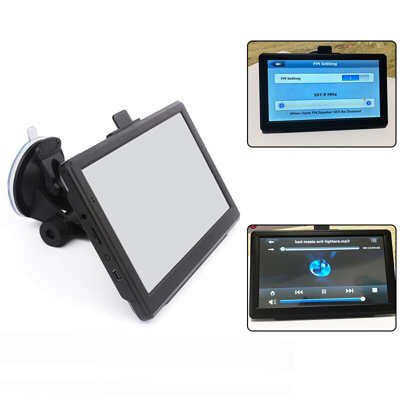7inch 8GB Navigator Set Car Truck HGV GPS Navigation Maps Car GPS Navigator HD Traffic Alarm Truck Navigation Hi-Fi FM