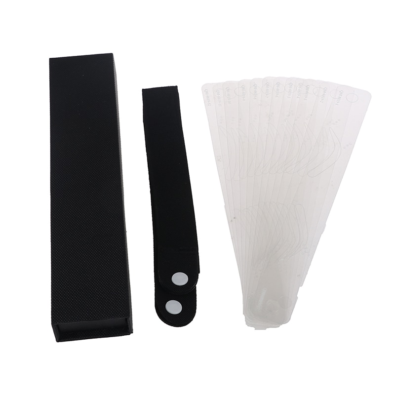 12 Stijlen/Set Wenkbrauw Stencils Wenkbrauw Grooming Stencil Kit Vormgeven Sjablonen Diy Gereedschap