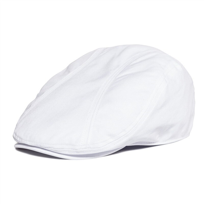 Casquette Vintage Homme En Coton - Motif Lierre - Ajustable Velcro - Style Newsboy Rétro